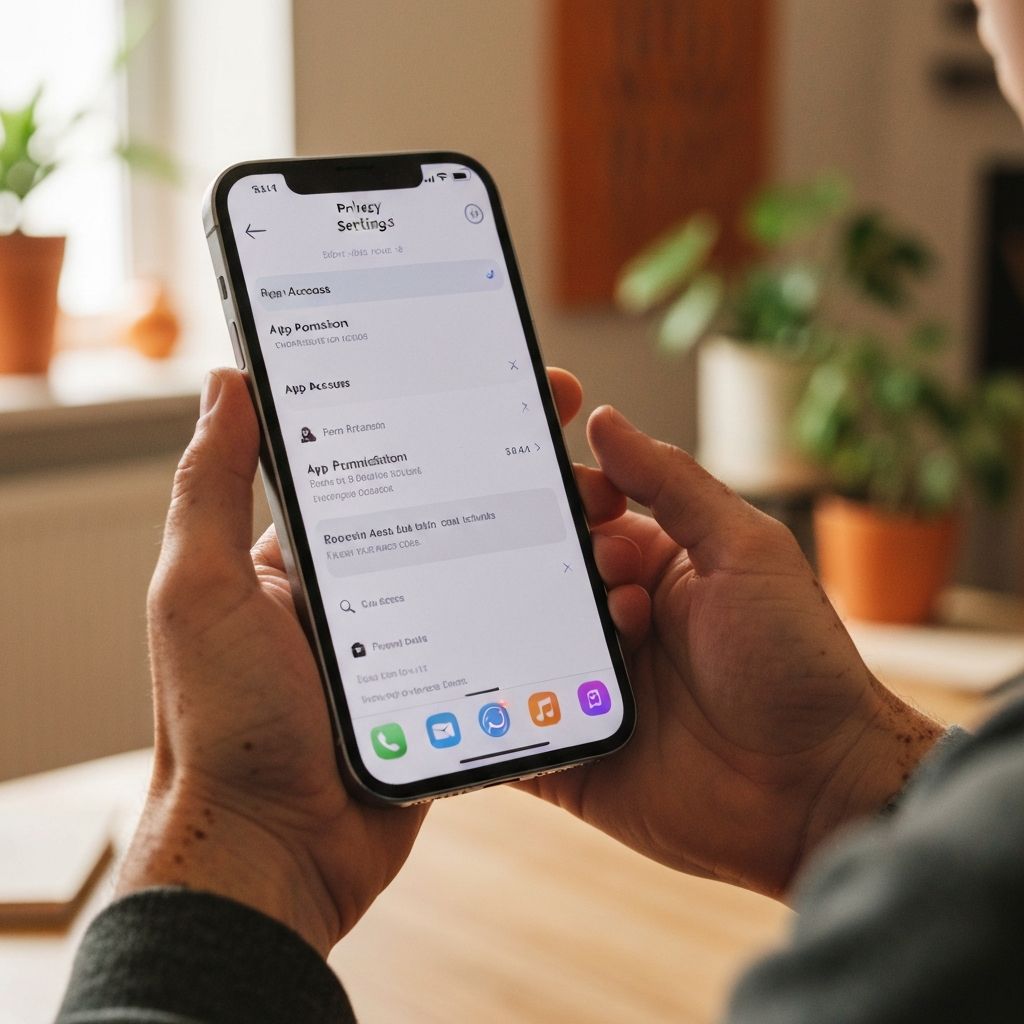 Phone settings screen